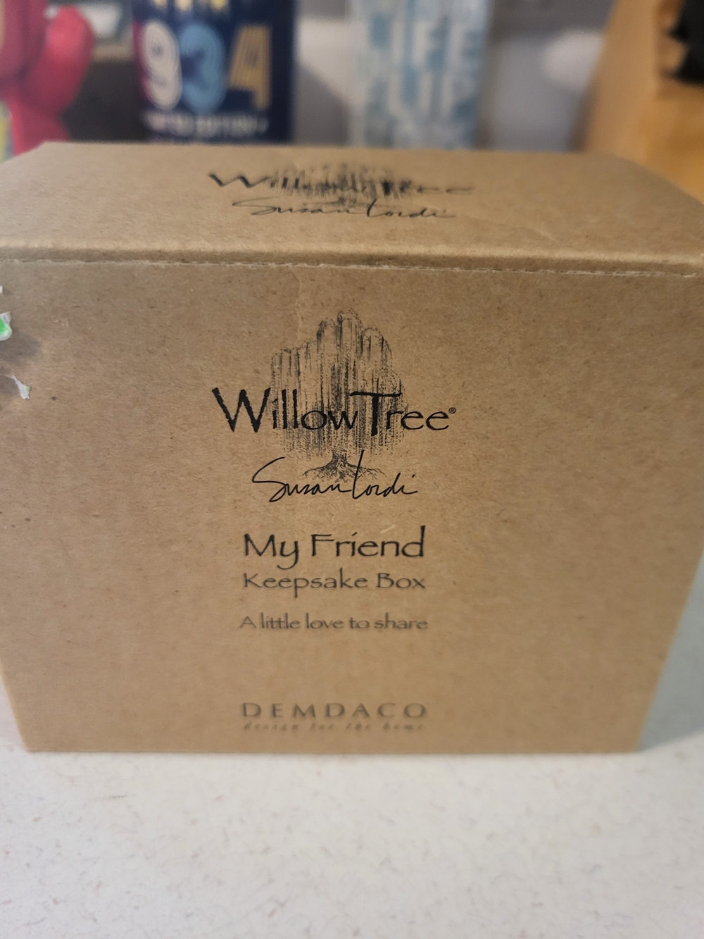 Willow Tree "My Friend" Keepsake Box - Brown